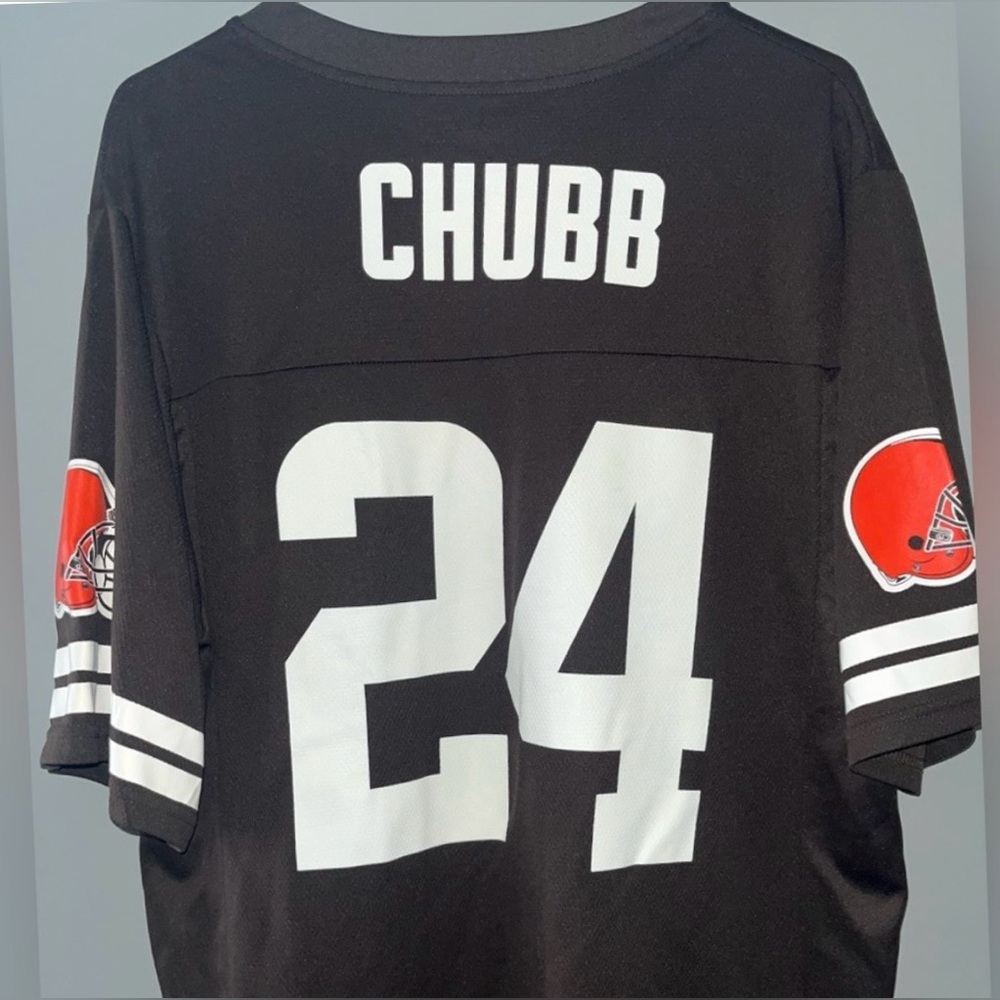 Nick Chubb #24 Cleveland Browns NFL Team Apparel Football Jersey Men’s Large